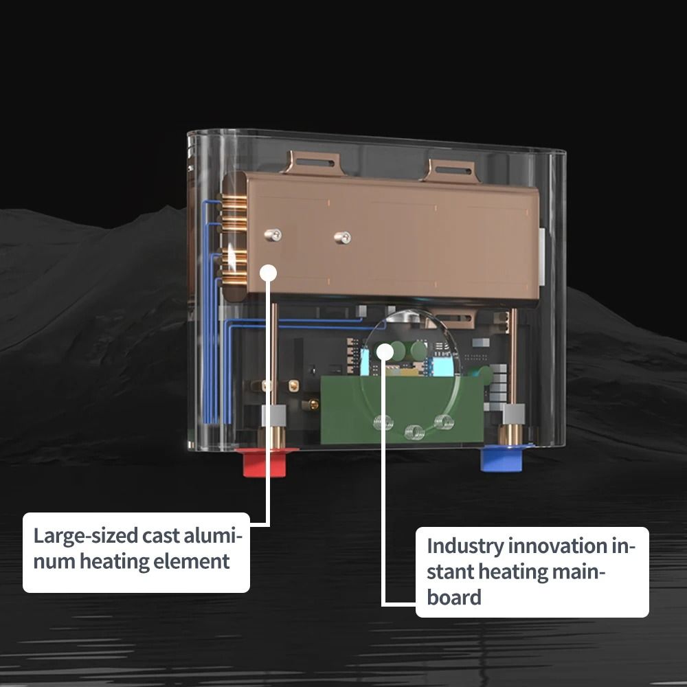 Electric Tankless Instant Water Heater With LED Display 3