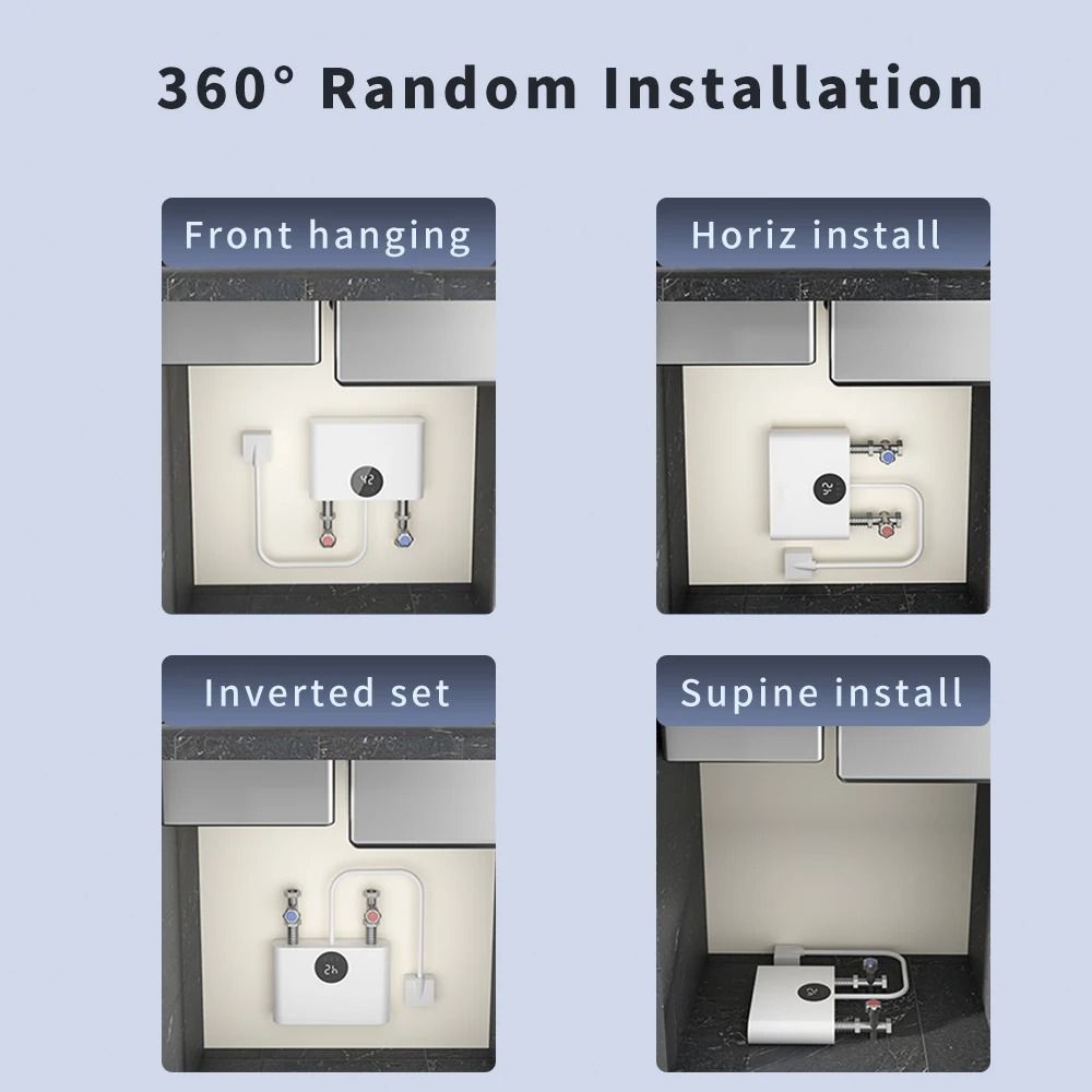 Electric Tankless Instant Water Heater With LED Display 5