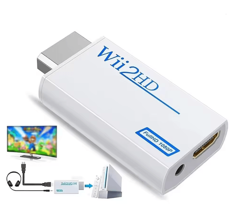 Wii to HDMI Adapter Converter with 3.5mm Audio Output