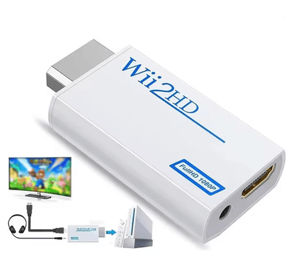 Wii to HDMI Adapter Converter with 3.5mm Audio Output