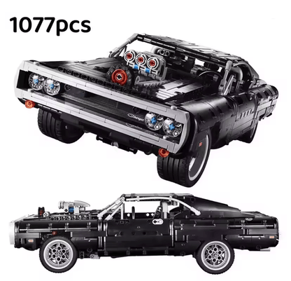 Fast Racer Dodge Charger Building Block Car Model