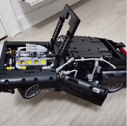 Fast Racer Dodge Charger Building Block Car Model 1