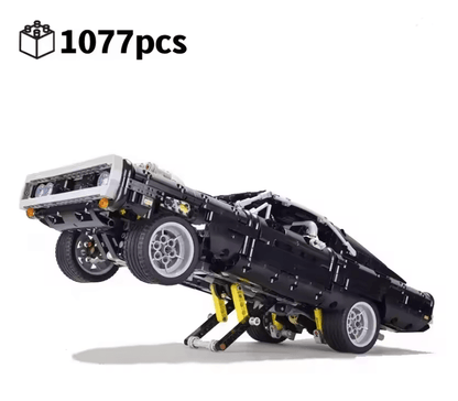 Fast Racer Dodge Charger Building Block Car Model 4