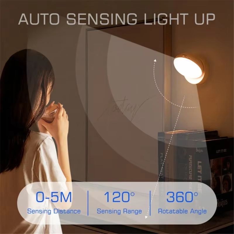 LED Night Light With Motion Sensor  USB Charging Intelligent Induction Lamp 4