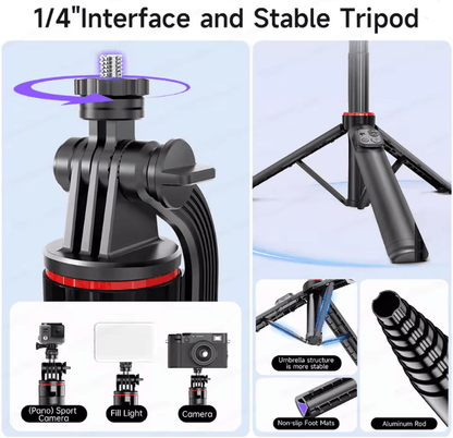 C22 Smart AI Face Tracking Gimbal Stabilizer With Tripod 3