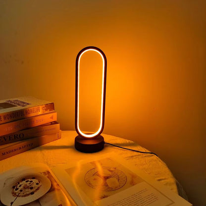 LED Ring Lamp With ThreeColor Dimming  Bedroom  Living Room Night Light 1