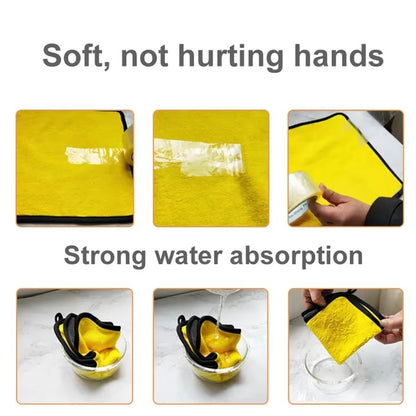 Microfiber Cleaning Towels For Car Body  Soft  Thick Drying Cloths 2