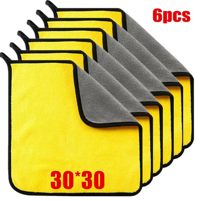 Microfiber Cleaning Towels For Car Body  Soft  Thick Drying Cloths 9