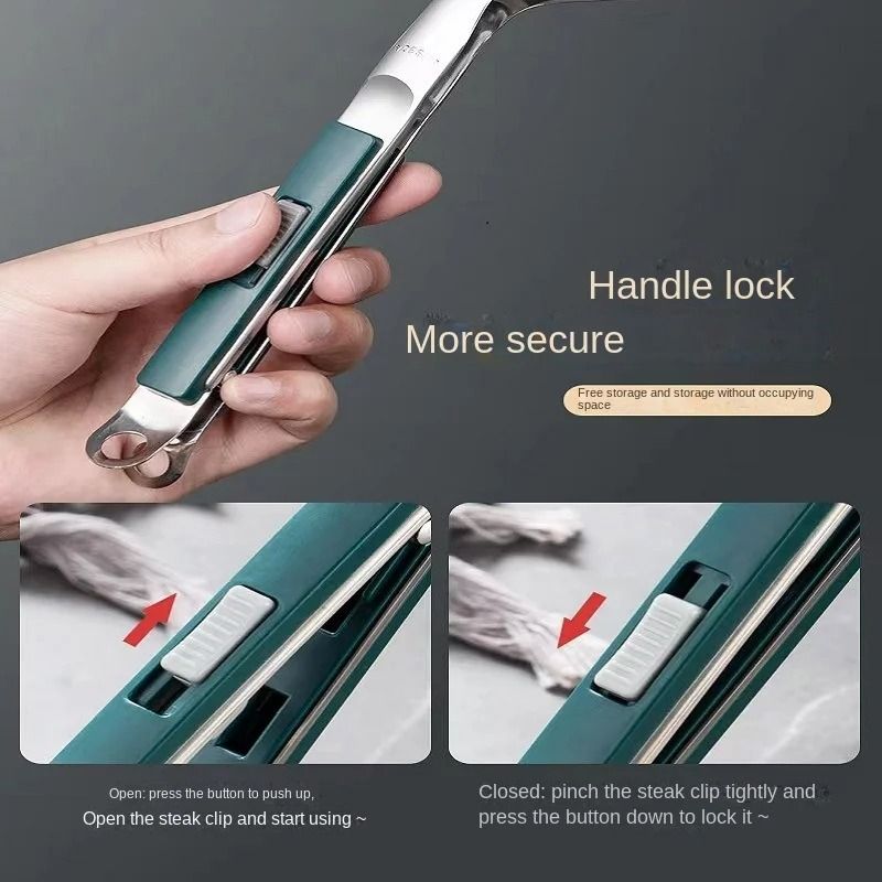 304 Stainless Steel Steak Clip And BBQ Spatula Tool 2