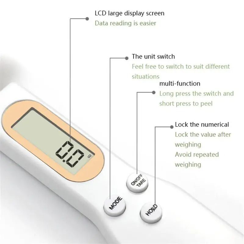 Electronic Measuring Spoon Kitchen Scale For Baking Coffee Powder And Ingredients 4