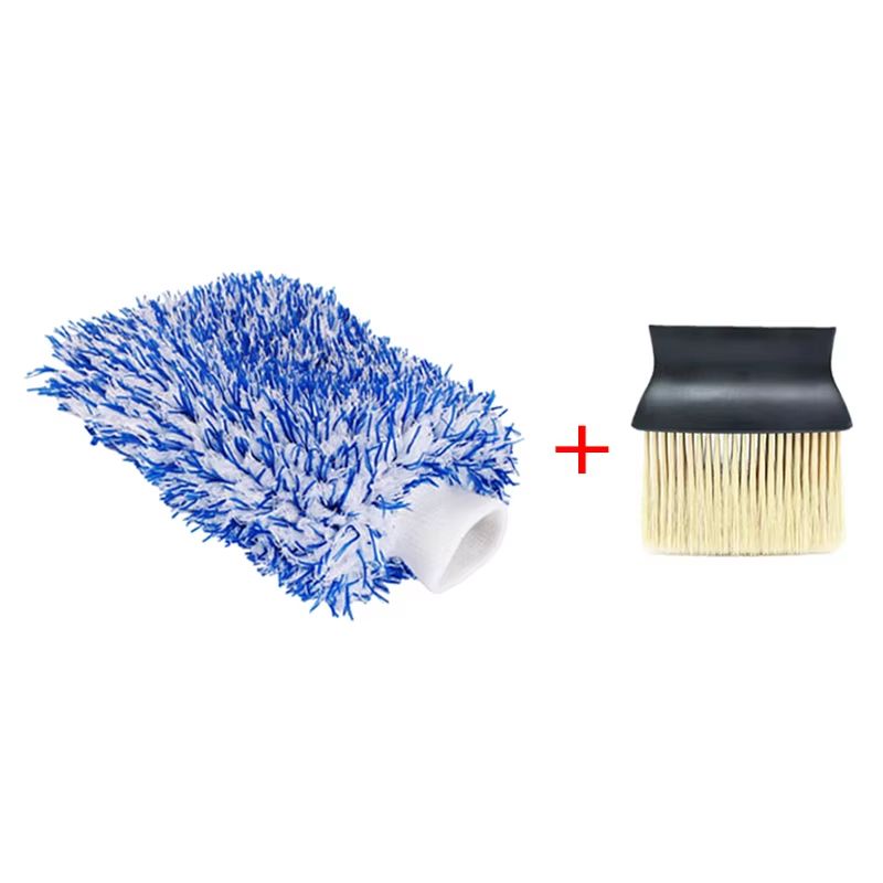 Plush Microfiber Car Wash Mitt  Soft  Thick Auto Cleaning Tool For A ScratchFree Shine 6