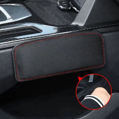 Comfortable Suede Car Knee Pad With Elastic Memory Foam  Auto Cushion  Headrest Accessory 3