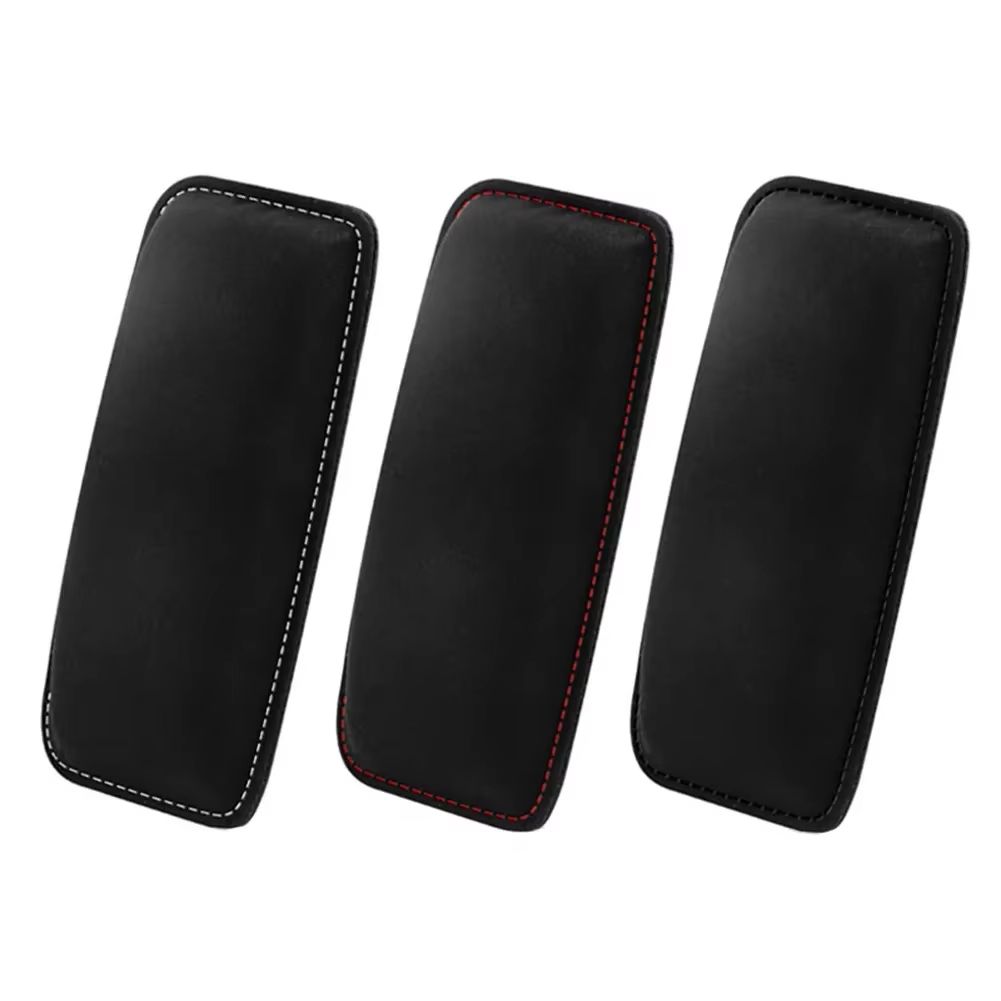 Comfortable Suede Car Knee Pad With Elastic Memory Foam  Auto Cushion  Headrest Accessory 5