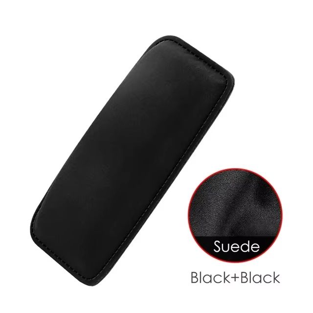 Comfortable Suede Car Knee Pad With Elastic Memory Foam  Auto Cushion  Headrest Accessory 6