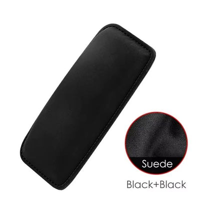 Comfortable Suede Car Knee Pad With Elastic Memory Foam  Auto Cushion  Headrest Accessory 6