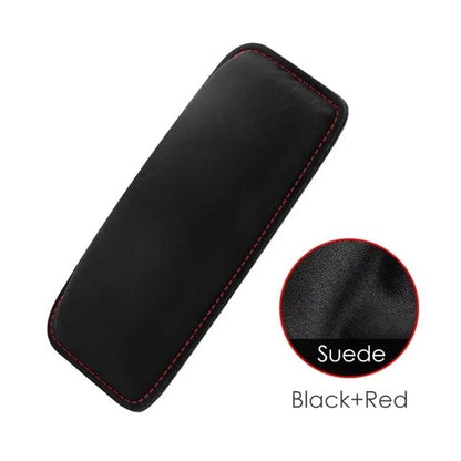 Comfortable Suede Car Knee Pad With Elastic Memory Foam  Auto Cushion  Headrest Accessory 7