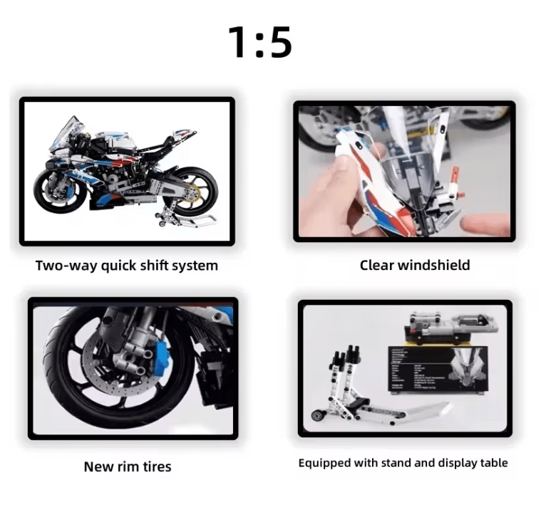 ProBuild 2025 Motorcycle Building Block Model Kit 1