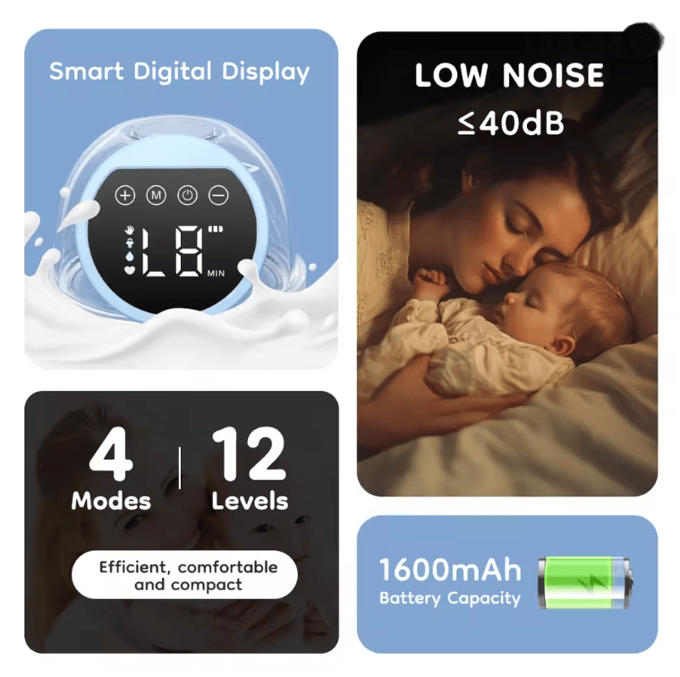 MAMIJOY Wearable Electric Breast Pump Hands Free And Portable 1