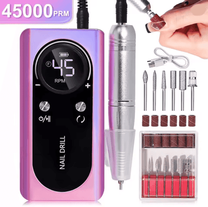 ProNail 45000RPM Electric Nail Drill Machine Rechargeable And Portable 6