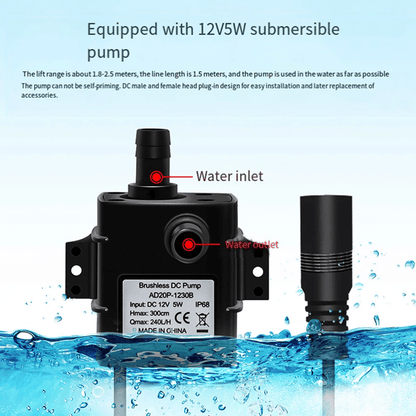 EcoFlow 12V Solar Water Pump For Pond And Fish Tank Circulation 4