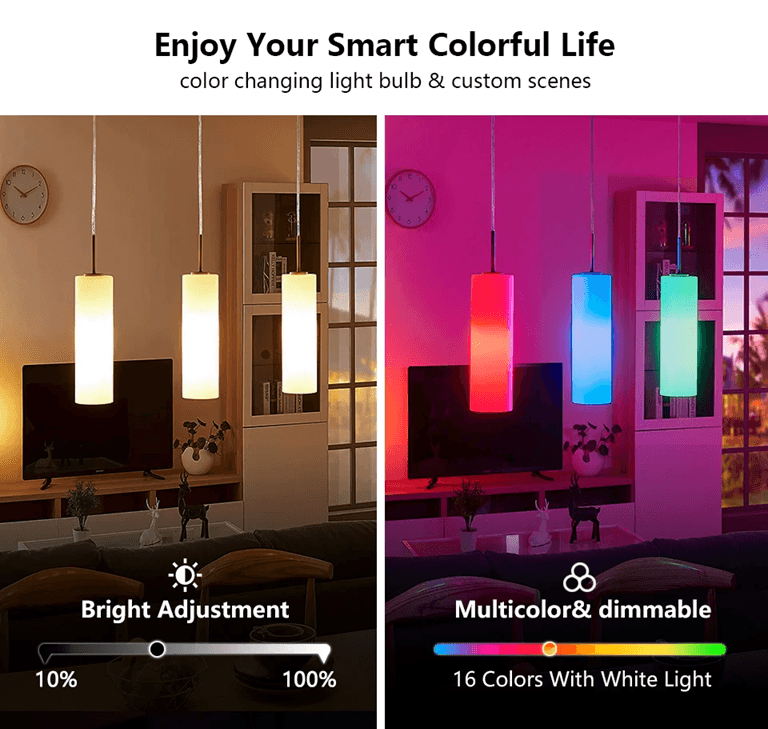 LumiGlow RGB LED Light Bulb With Remote Control 1