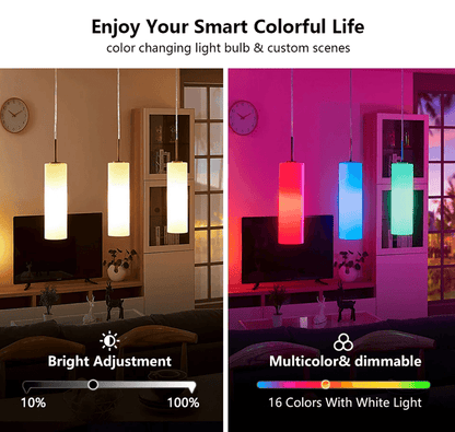 LumiGlow RGB LED Light Bulb With Remote Control 1