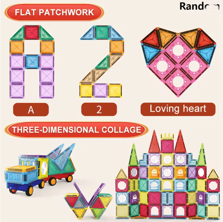 MagnaBuild Magnetic Tiles Building Set For Kids 2