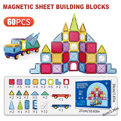 MagnaBuild Magnetic Tiles Building Set For Kids 4