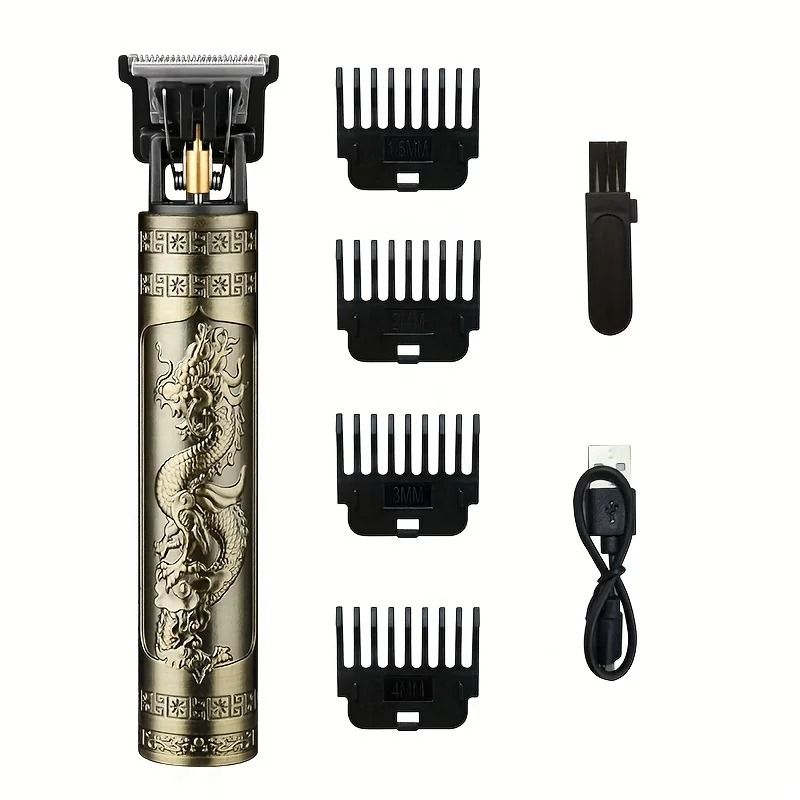 Wireless USB Rechargeable Hairdressing Kit And Beard Trimmer Set 7