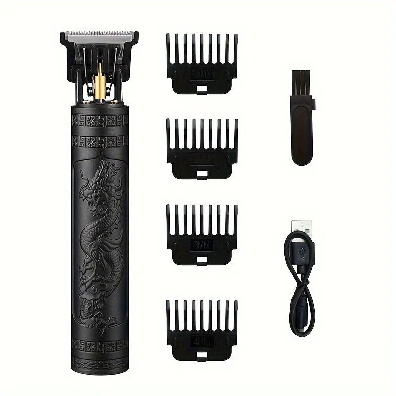 Wireless USB Rechargeable Hairdressing Kit And Beard Trimmer Set 8