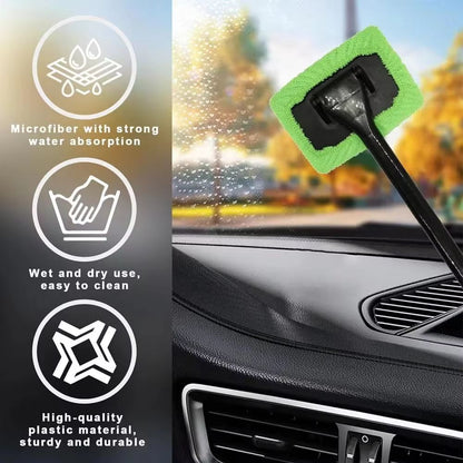 BenefitDrive LongReach Car Window Cleaner Tool  Windshield Cleaning Kit  Auto Glass Wiper Brush Wit 1