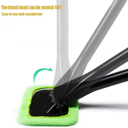 BenefitDrive LongReach Car Window Cleaner Tool  Windshield Cleaning Kit  Auto Glass Wiper Brush Wit 5