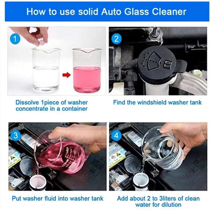 ClearView Effervescent Windshield Washer Tablets  Concentrated Glass Cleaning Tablets For Car  Auto 4