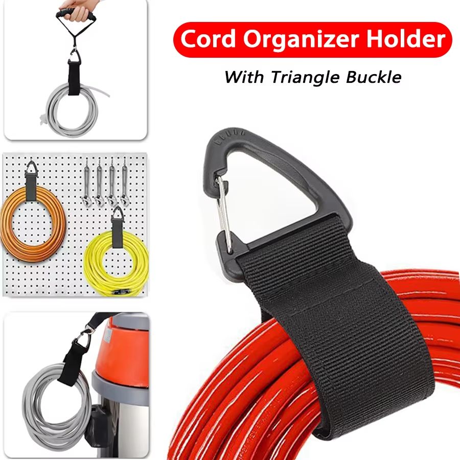 ProTidy Heavy-Duty Nylon Cord Organizer Straps – Triangle-Buckle Cable & Hose Management Belts (Pack)