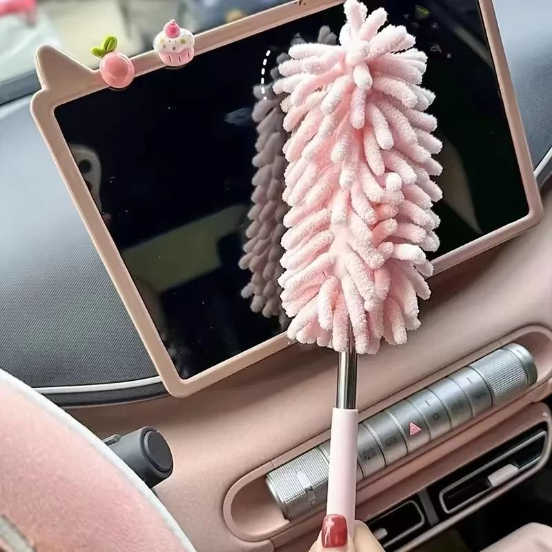FlexiSweep Extendable Microfiber Car & Home Duster – Bendable Long-Reach Dusting Brush for Interior Cleaning