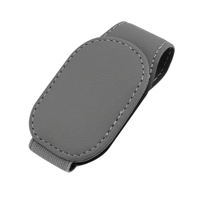 DriverLux Magnetic Leather Eyeglass  Ticket Clip  Universal Car Visor Sunglasses Holder 6