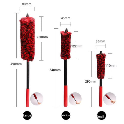 UltraPlush Wheel Woolies Brush  Soft Alloy  Motorcycle Wheel Cleaning Tool For Detailers 2