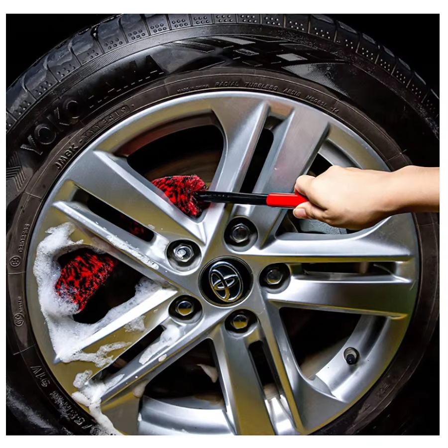 UltraPlush Wheel Woolies Brush  Soft Alloy  Motorcycle Wheel Cleaning Tool For Detailers 5