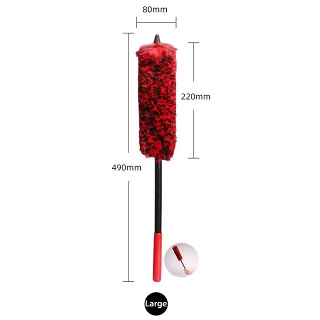 UltraPlush Wheel Woolies Brush  Soft Alloy  Motorcycle Wheel Cleaning Tool For Detailers 8