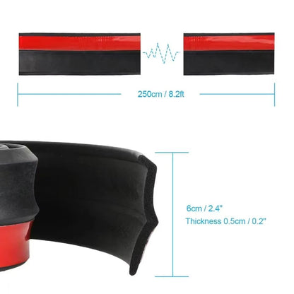 DriveGuard 25 M Universal Car Lip Skirt Protector  60 Mm Wide Rubber Strip For Front  Side Bumper G 4