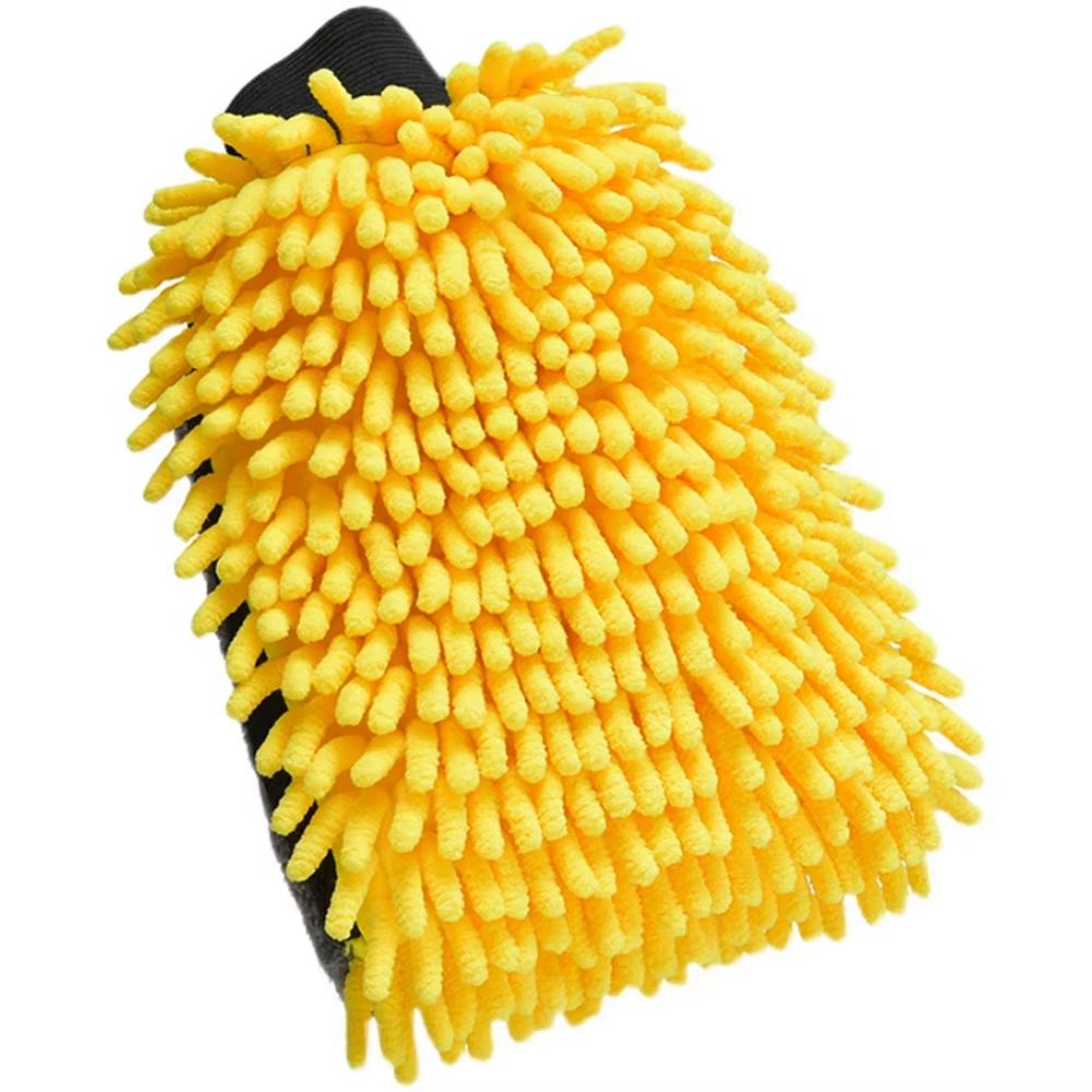 Premium Ultra-Plush Microfiber Car Wash Mitt (Double-Sided Chenille Waterproof Glove)