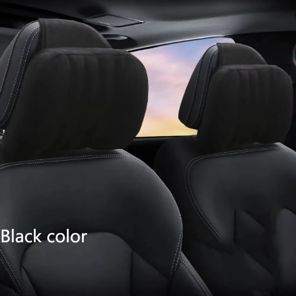 Suede MemoryFoam Car Headrest Pillow  Neck Support Cushion 7