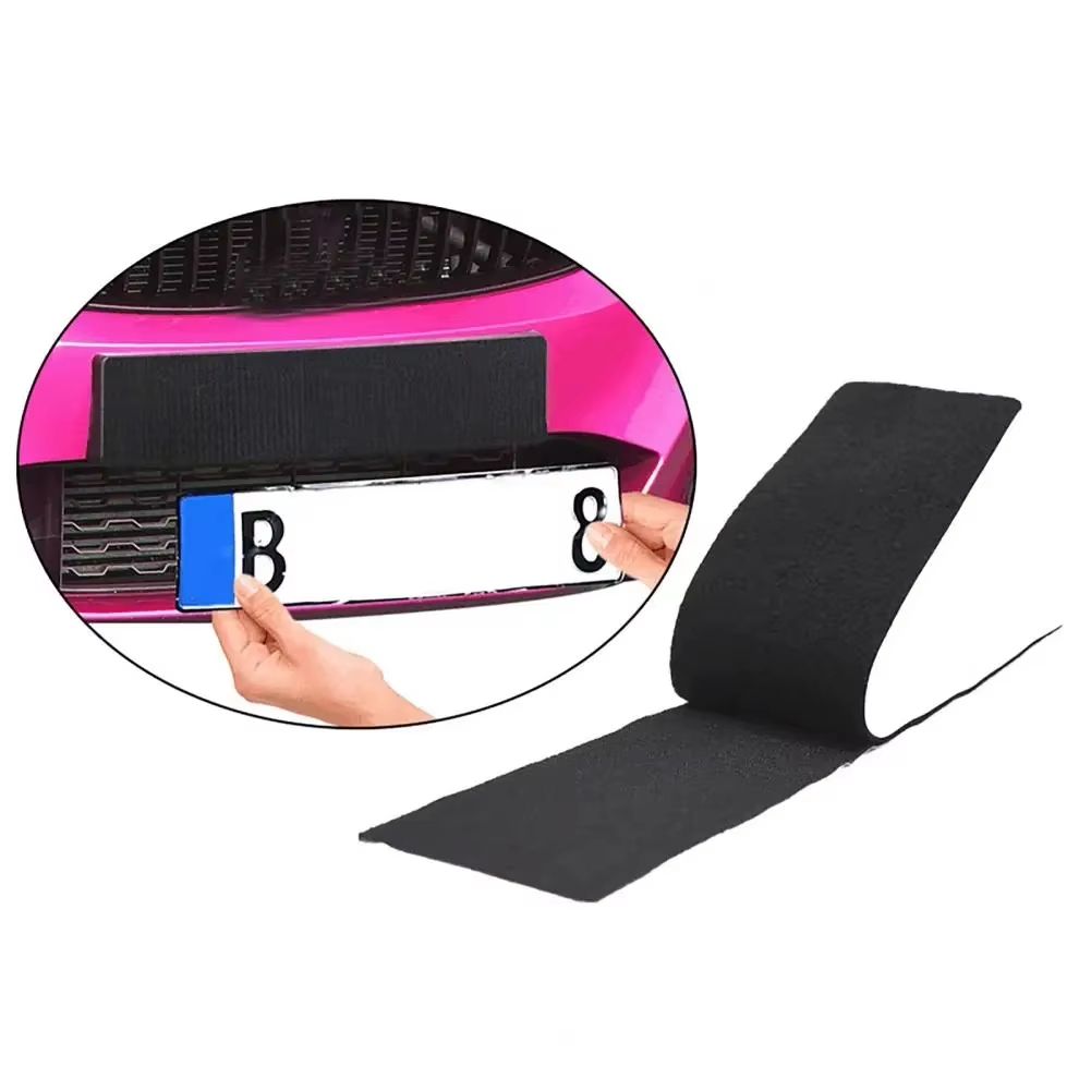 UltraSlim Frameless Adhesive License Plate Holder Kit 4Pack Universal 2