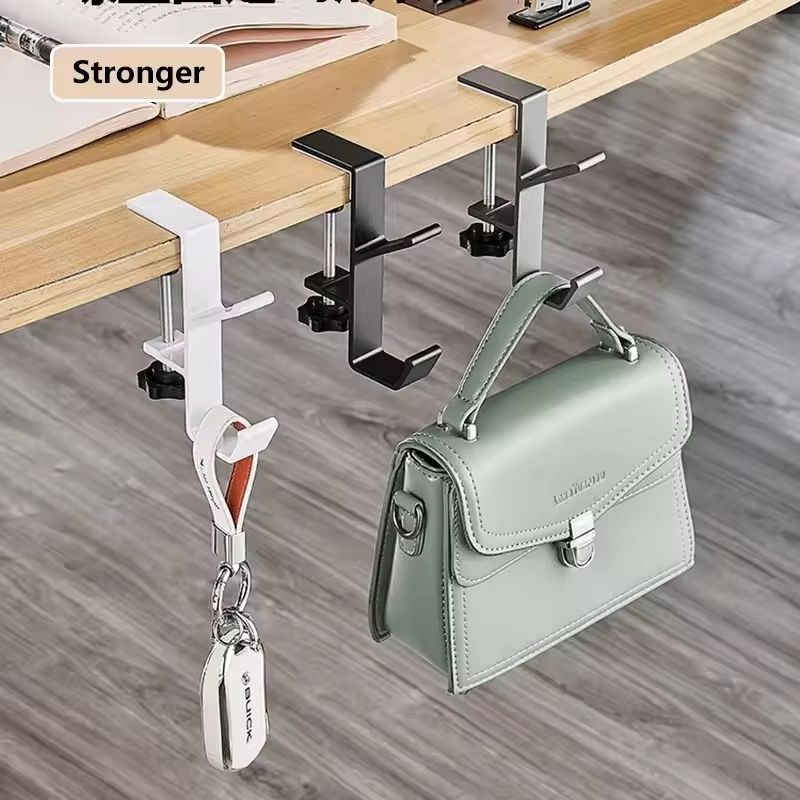 Adjustable DeskEdge Hook Hanger For Headsets  Bags Universal Clamp Mount 3