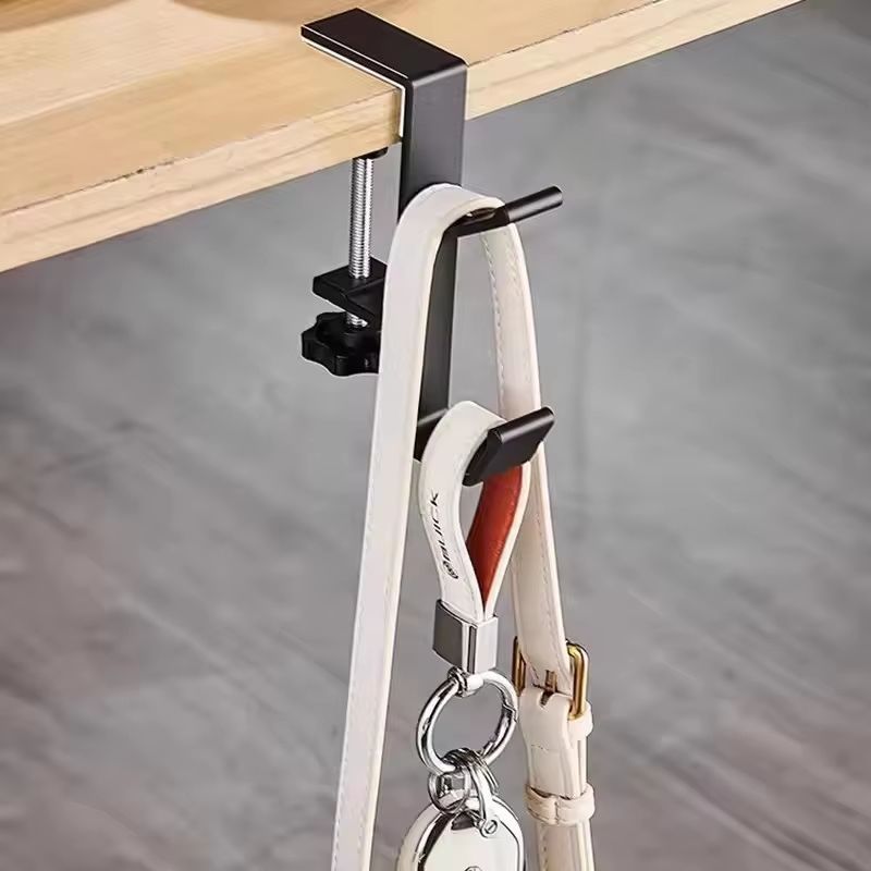 Adjustable DeskEdge Hook Hanger For Headsets  Bags Universal Clamp Mount 4