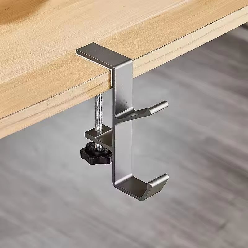 Adjustable DeskEdge Hook Hanger For Headsets  Bags Universal Clamp Mount 6