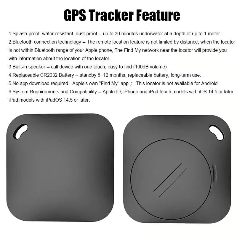 Smart MFi Bluetooth GPS Tracker Compatible With Apple Find My AntiLoss Locator 5