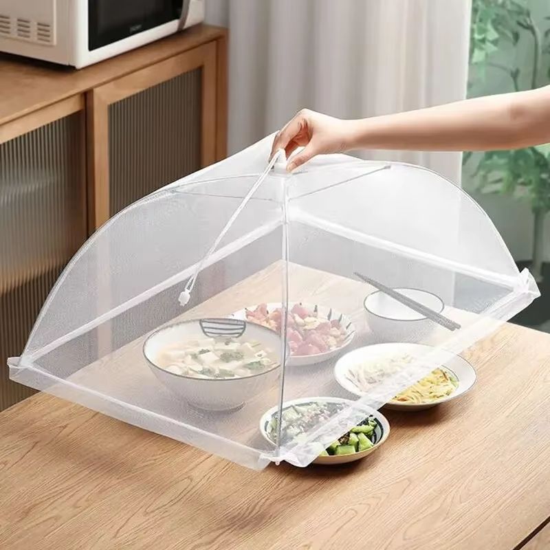 PopUp Mesh Folding Food Cover  Washable  InsectProof Table Dish Protection 1