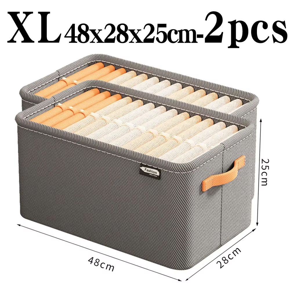 UltraThick Fabric Clothes Storage Box For Sweaters Jeans  Pants 11