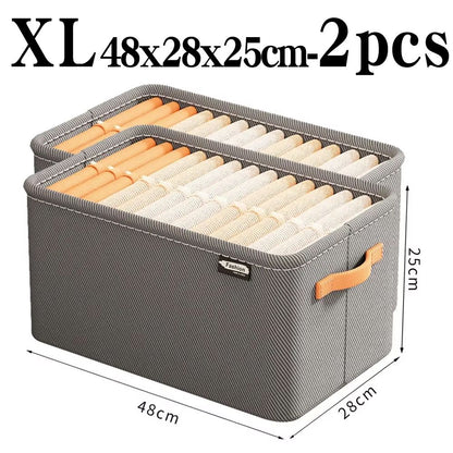 UltraThick Fabric Clothes Storage Box For Sweaters Jeans  Pants 11